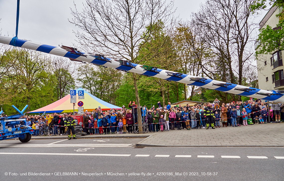 01.05.2023 - Maibaumaufstellung in Berg am Laim